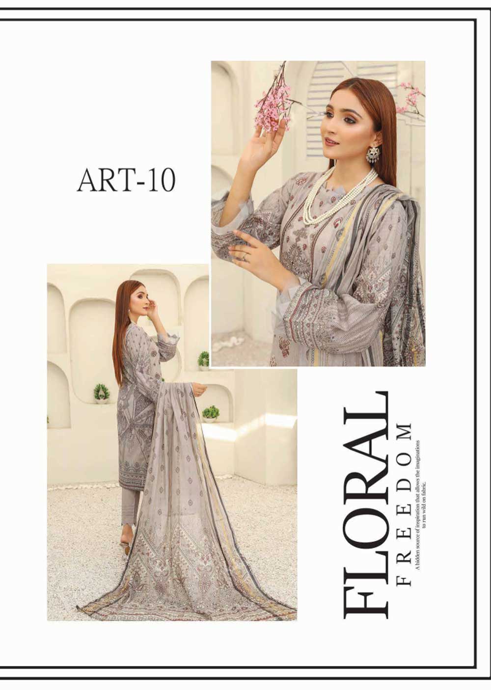 ARTD-10-R - Readymade - Abisha Fabrics Vol 46 2023 - Memsaab Online