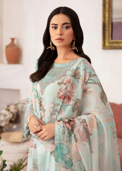 N-709 - Unstitched - Rangrez by Ramsha Luxury Lawn Vol 07 - Memsaab Online