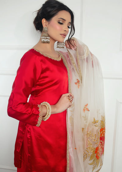 SRB1218 - Silk Ghararah - Sehrish.B Designer - Memsaab Online