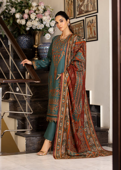 HSS-240 - Readymade Heeras linen Suit - Memsaab Online