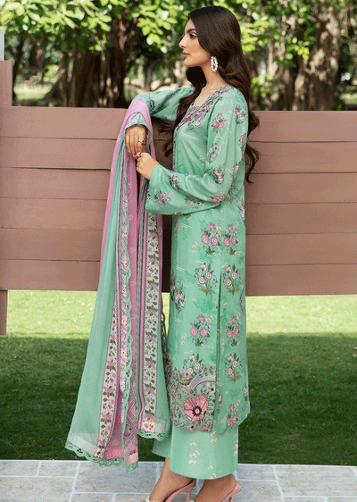 N-510 - Unstitched - Ramsha Rangrez Lawn Collection Vol 5 2024 - Memsaab Online