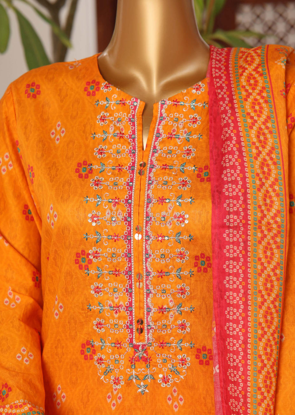 SDR-110 Summer Embroidered Lawn Suit - Memsaab Online