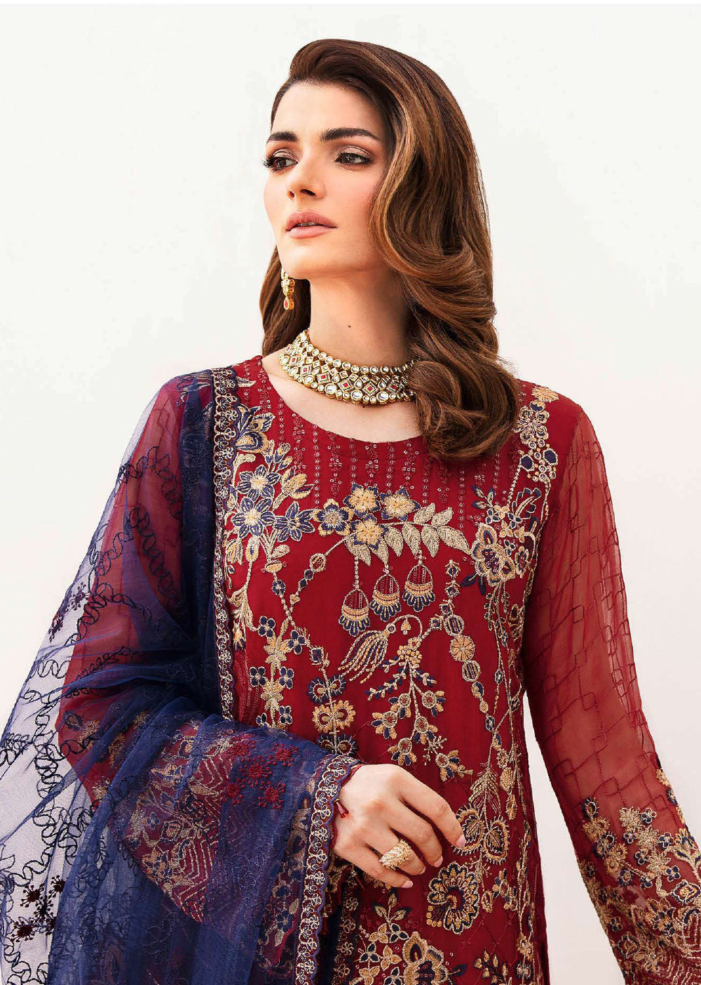 F-2410-R - Readymade - Ramsha Chiffon Collection Vol 24 2024 - Memsaab Online