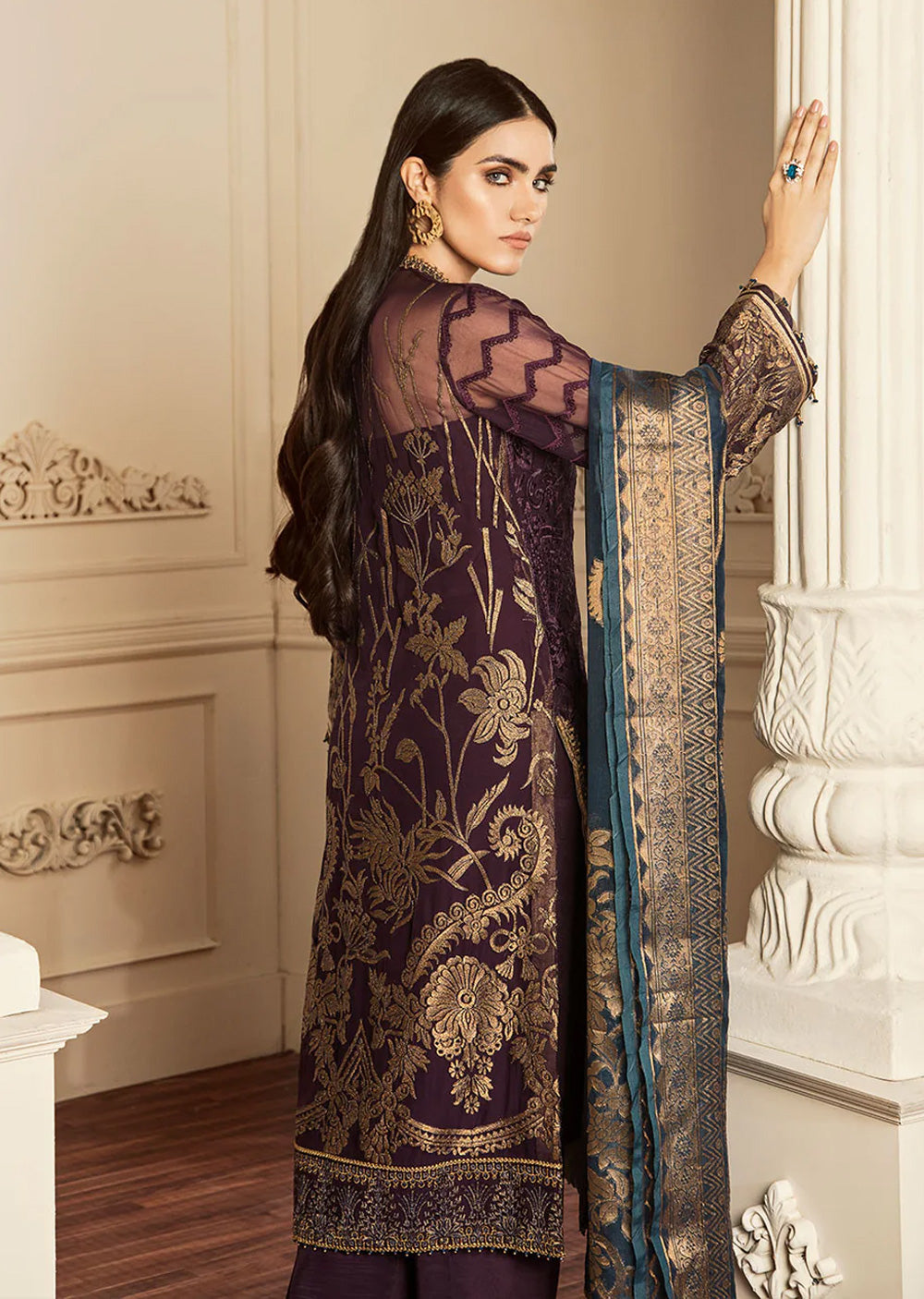 10-AMETHYST - Readymade - Baroque Chantelle Suit 2024 - Memsaab Online