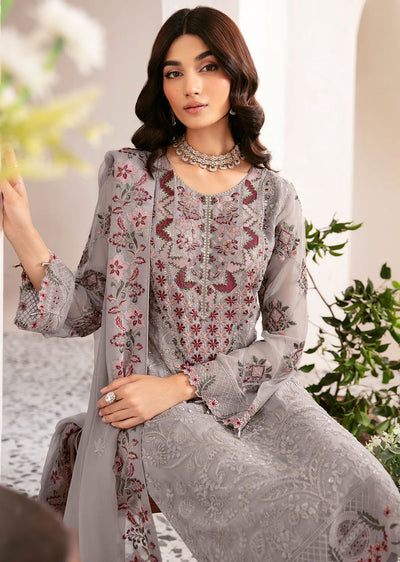 D-1210 - Unstitched - Rangoon by Ramsha Chiffon Collection Vol 12 2024 - Memsaab Online