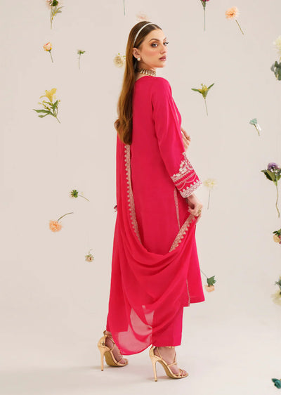 Shibra - Readymade 3 Piece Garnet Suit - Memsaab Online