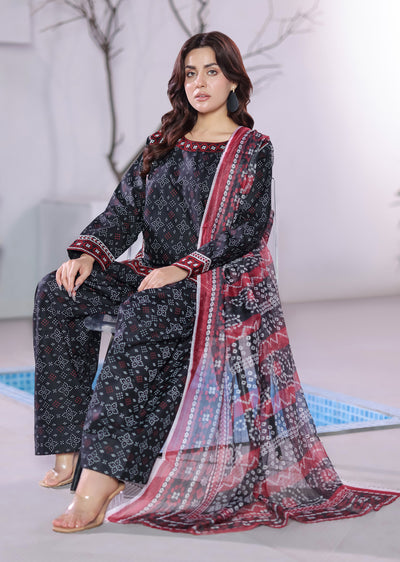 RBY-101 - Aari - Cotton Ajrak Suit - Memsaab Online