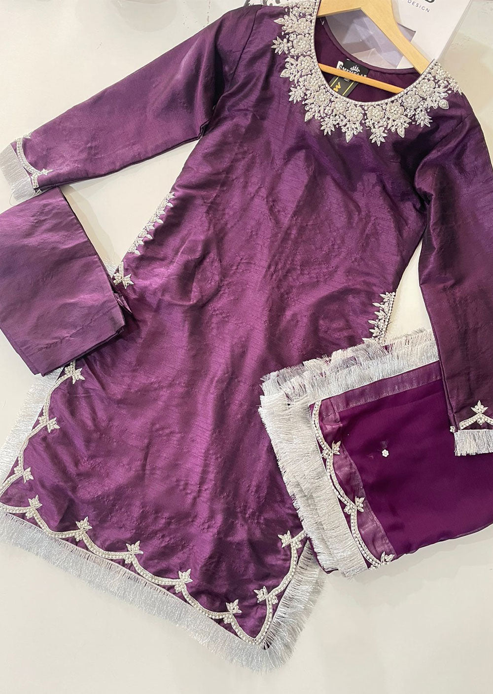 SRB110 - SADA BAHAR - Purple Sehrish.B Designer Outfit - Memsaab Online