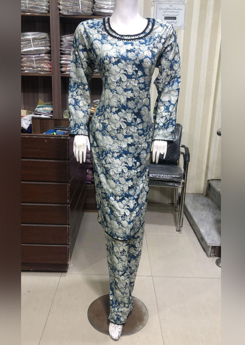 BP1121 Teal Readymade Lawn 2 piece suit - Memsaab Online