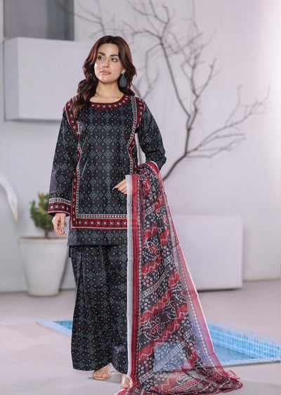 RBY-101 - Aari - Cotton Ajrak Suit - Memsaab Online