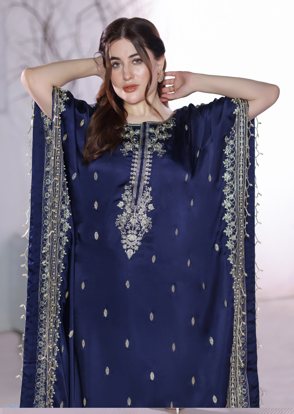 MSRW-01 Shalimi Fancy Jacket Kaftan - Memsaab Online