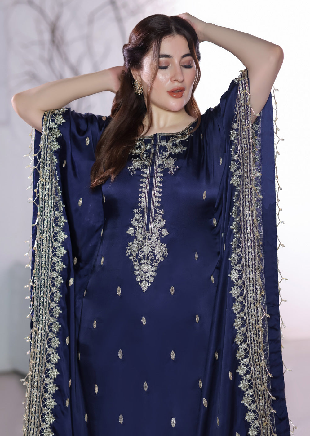 MSRW-01 Shalimi Fancy Jacket Kaftan - Memsaab Online