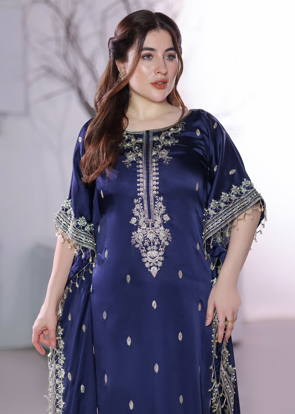 MSRW-01 Shalimi Fancy Jacket Kaftan - Memsaab Online