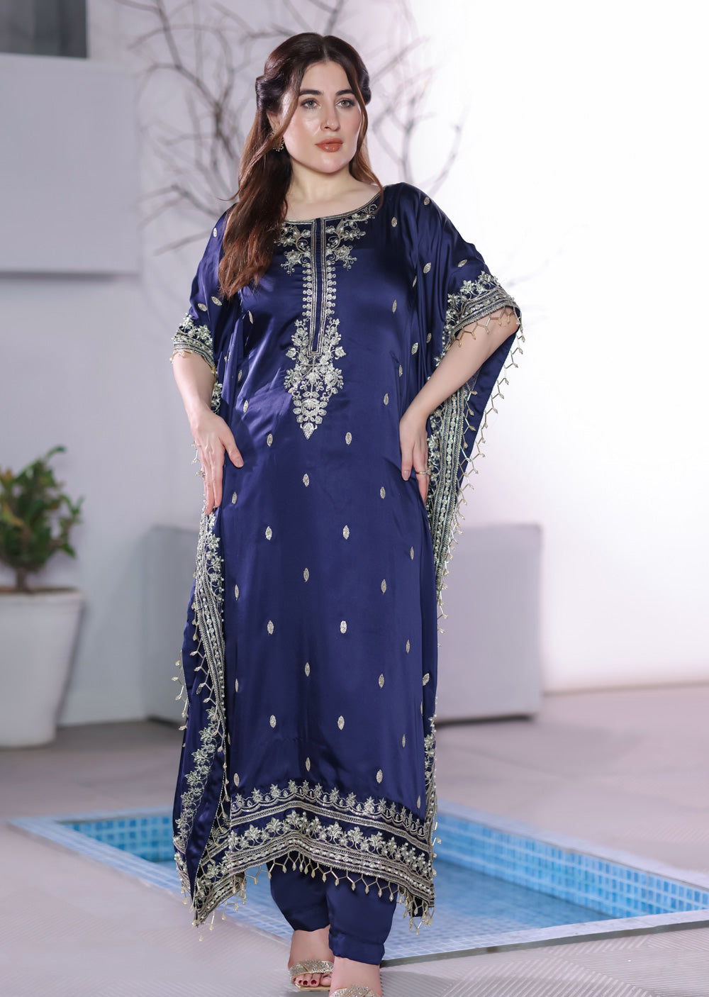 MSRW-01 Shalimi Fancy Jacket Kaftan - Memsaab Online