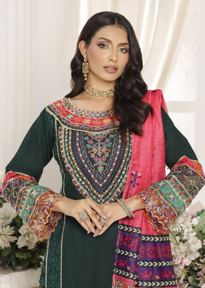 ATR-1157- Readymade Sehrish B Lux Cotton - Memsaab Online