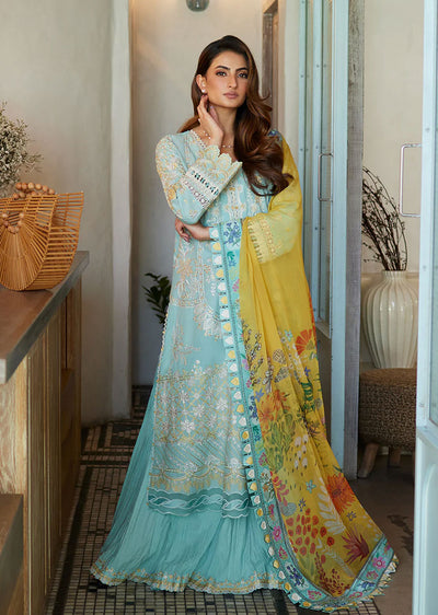 LIL-10 - Galina - Unstitched - Liliana Luxury Lawn Collection 2024 - Memsaab Online