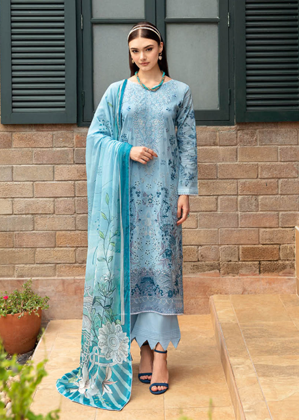 Y-911 - Unstitched - Riwayat by Ramsha Luxury Lawn Vol 09 - Memsaab Online