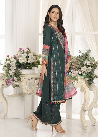 ATR-1157- Readymade Sehrish B Lux Cotton - Memsaab Online