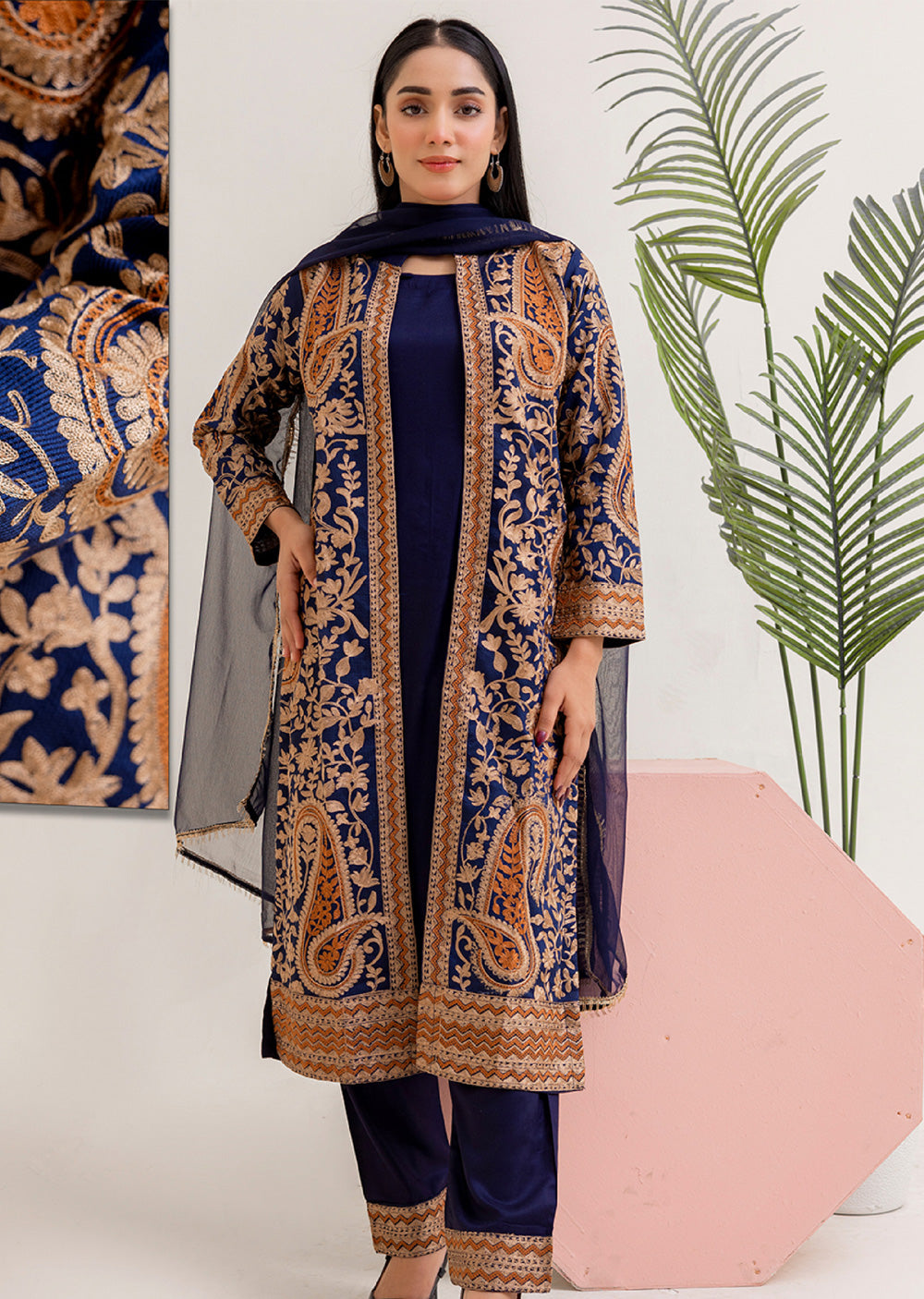 RGZ7106 - Rangz Glamour Gown Outfit - Memsaab Online