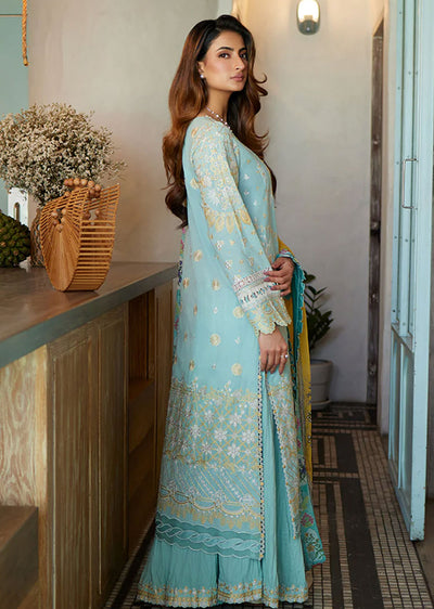 LIL-10 - Galina - Unstitched - Liliana Luxury Lawn Collection 2024 - Memsaab Online