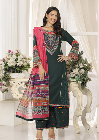 ATR-1157- Readymade Sehrish B Lux Cotton - Memsaab Online