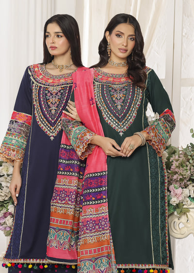 ATR-1157- Readymade Sehrish B Lux Cotton - Memsaab Online