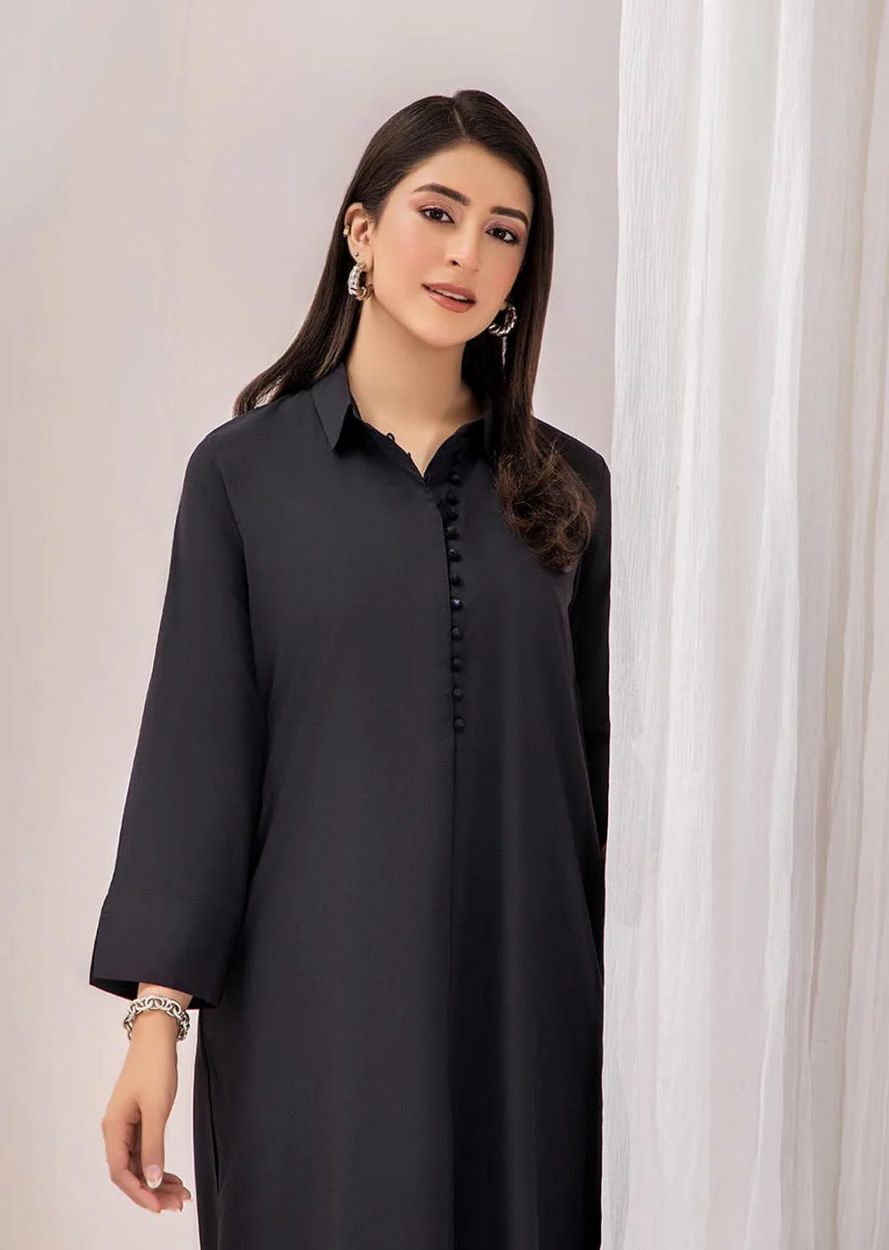 F-139 - Black - Readymade - Khuda Baksh Ouftit - Memsaab Online