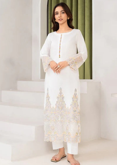 SBMT-08 - Dilnasheen White - Readymade - 2 Piece Sahiba by Mirza Suit 2025 - Memsaab Online