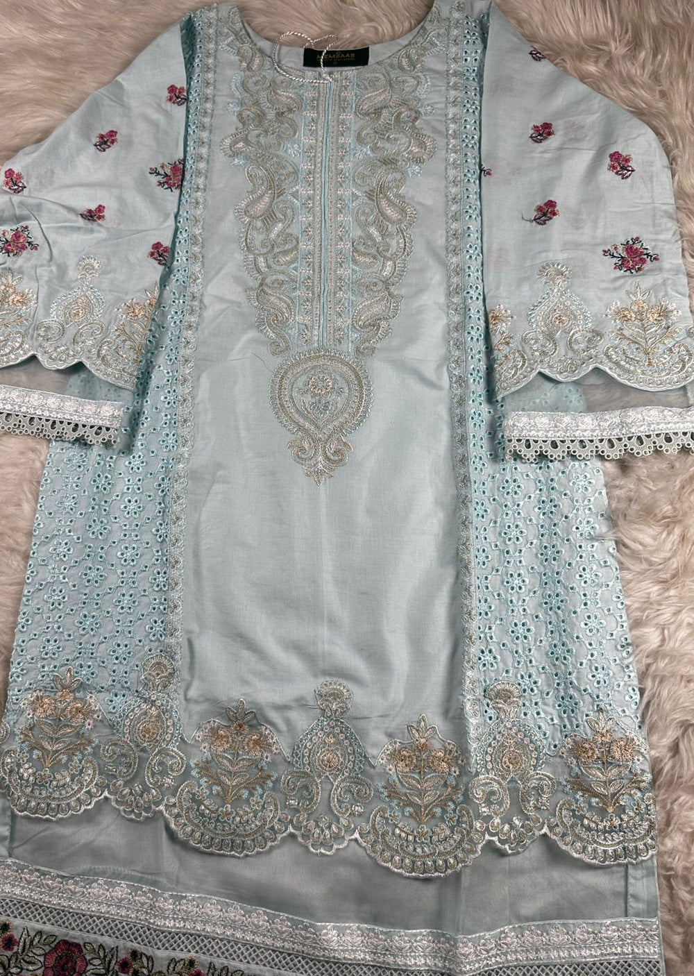 ATR-1136-Ferozi- Sehrish B Lux Cotton - Memsaab Online