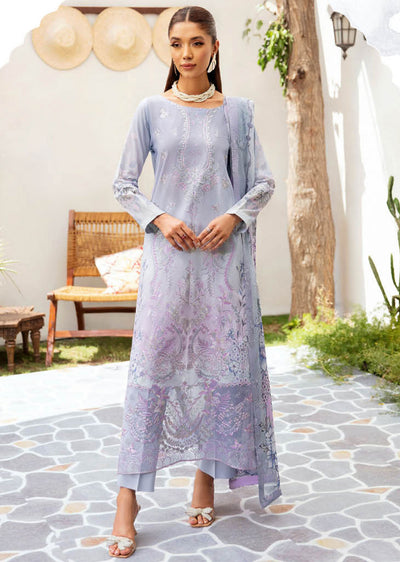 L-1211 - Unstitched - Ramsha Mashaal Luxury Lawn Vol 12 2024 - Memsaab Online