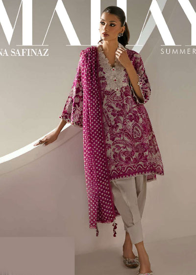MZN-11-A - Unstitched - Mahay Summer Collection by Sana Safinaz 2023 - Memsaab Online