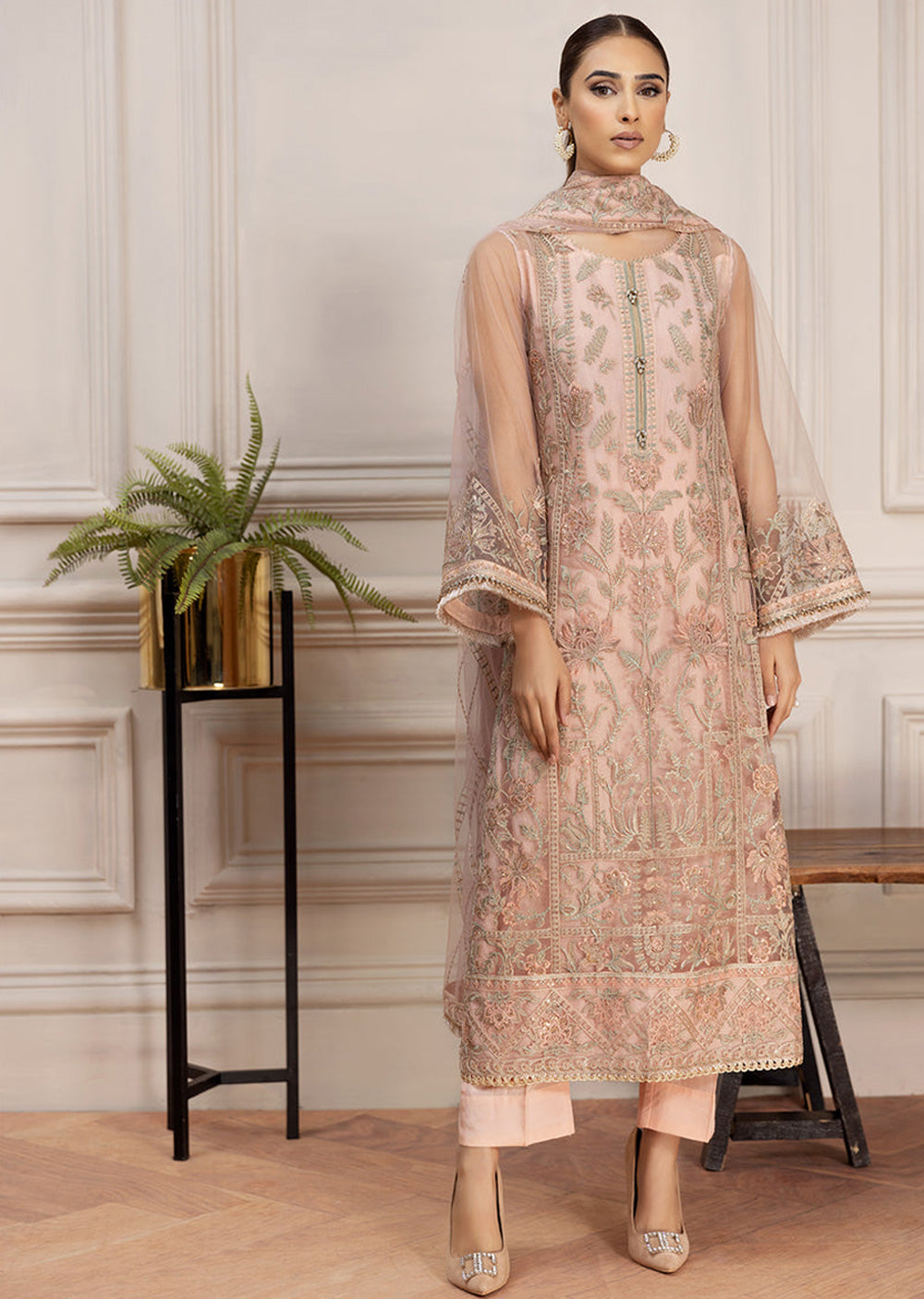 ROSITA - Readymade - Baroque Chantelle Suit 2024 - Memsaab Online