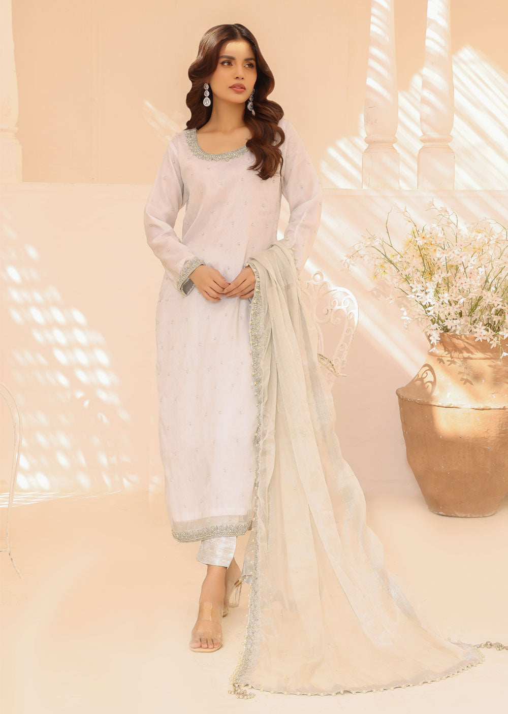 SRB111 - Meerab - Silver Sehrish.B Designer - Memsaab Online