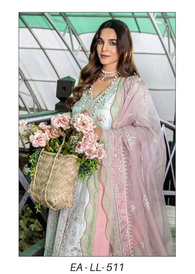 EA-LL-511 - Unstitched - Luxury Lawn Embroidered Collection 2024 - Memsaab Online