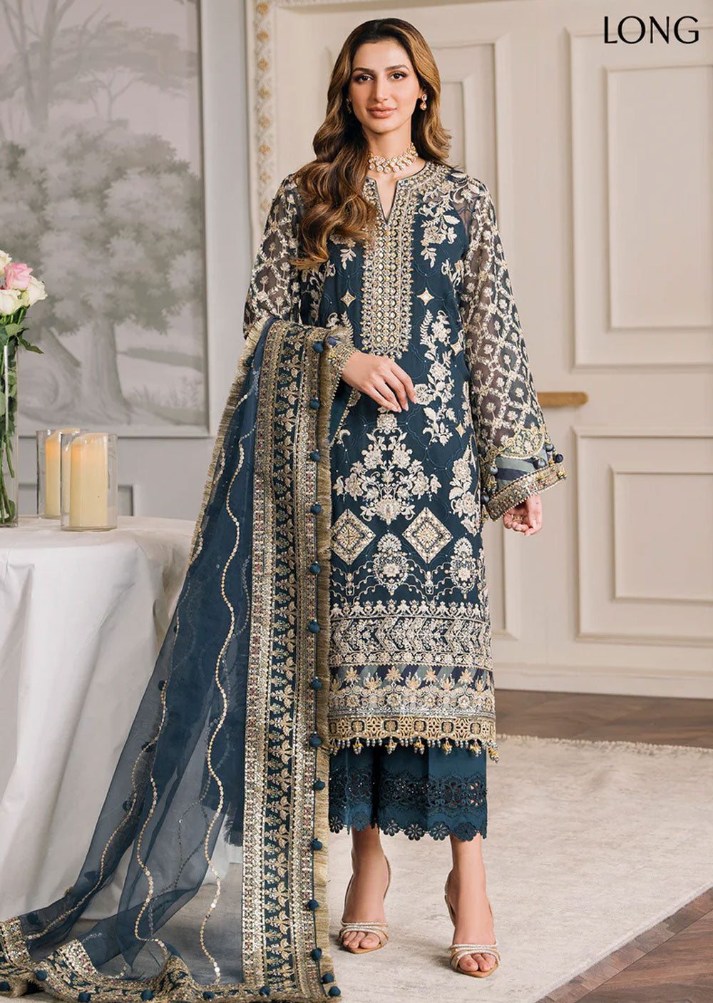 CH12-01 - Readymade - Baroque Chiffon Suit 2024 - Memsaab Online