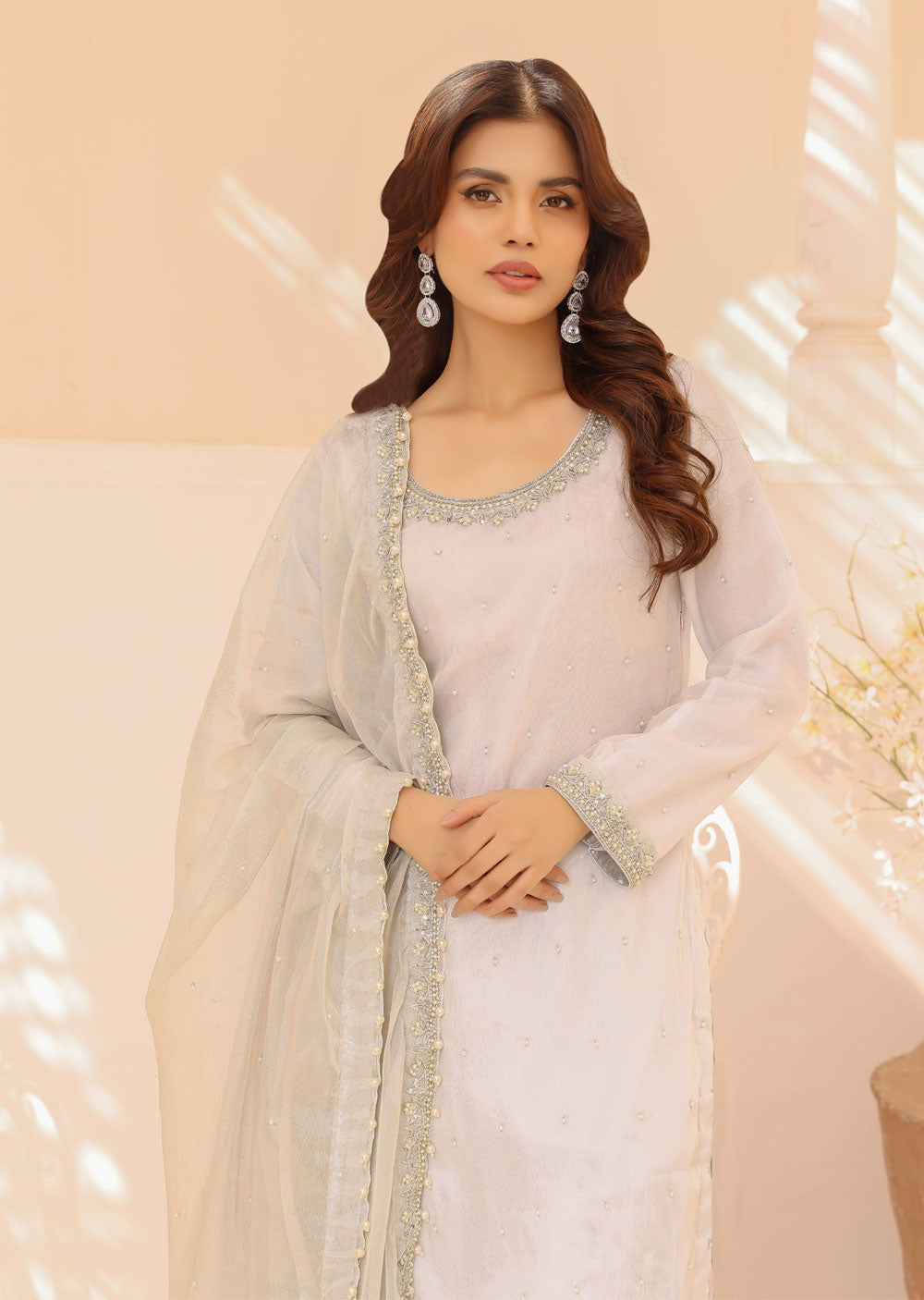 SRB111 - Meerab - Silver Sehrish.B Designer - Memsaab Online