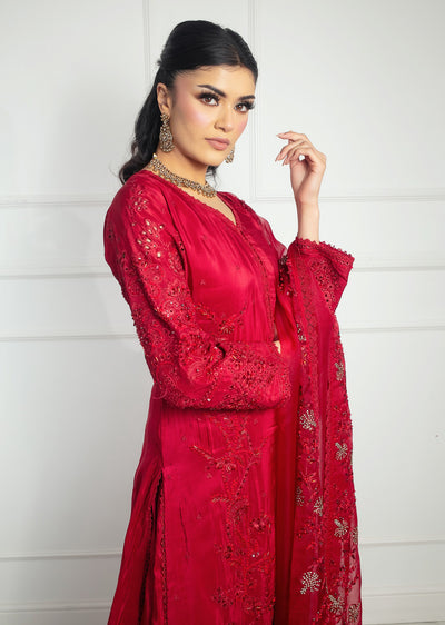 SRB1314 - Ruby - red- Sehrish.B Designer - Memsaab Online