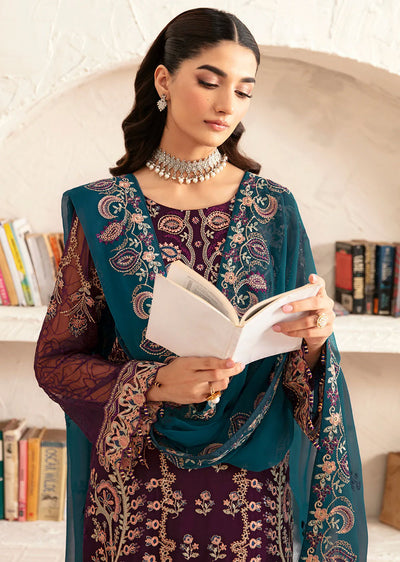 D-1211 - Unstitched - Rangoon by Ramsha Chiffon Collection Vol 12 2024 - Memsaab Online