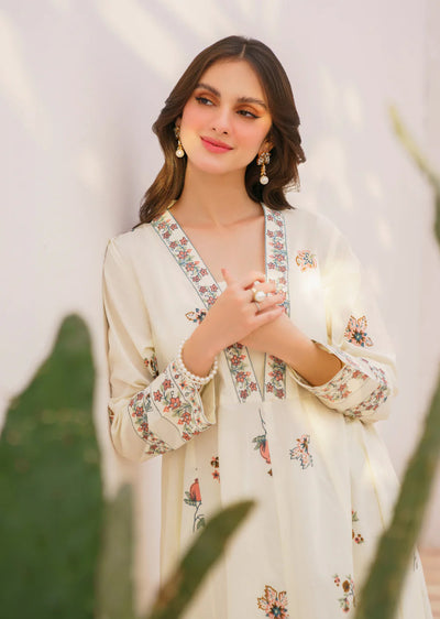 NAZMA- Readymade 3 Piece Cotton Suit - Memsaab Online