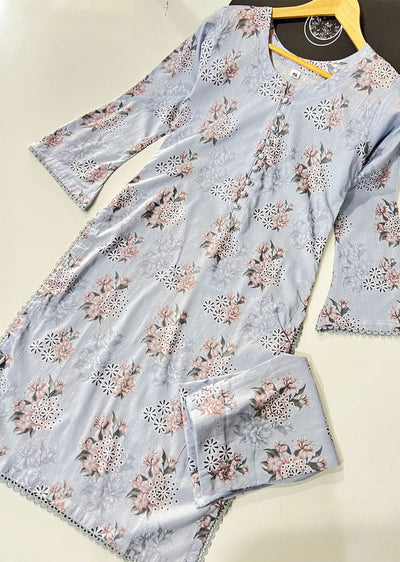 RGZ1207 Readymade Floral Printed Lawn Suit - Memsaab Online