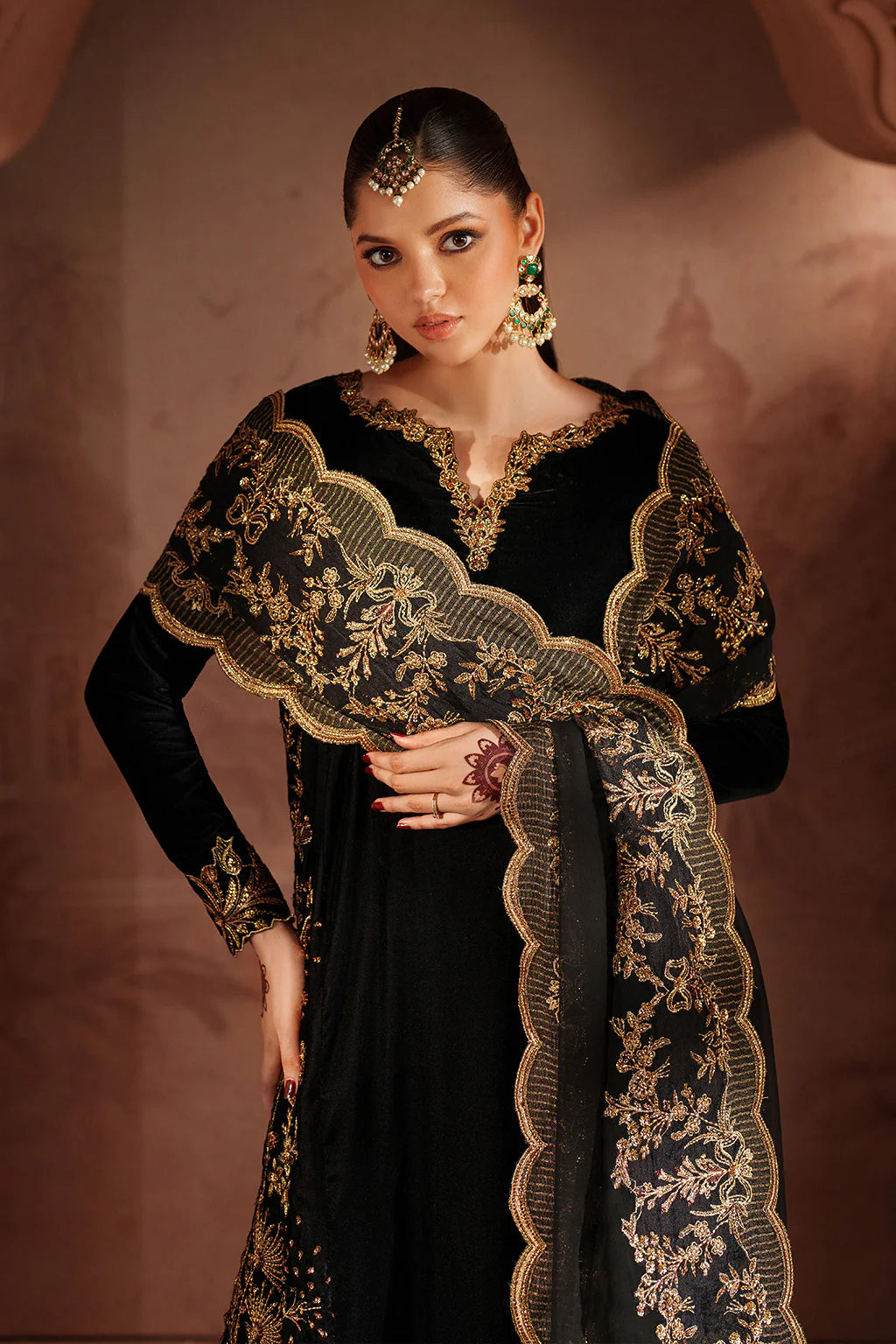 IV-62 Readymade Iznik Embroidered Velvet Edition 2025 - Memsaab Online
