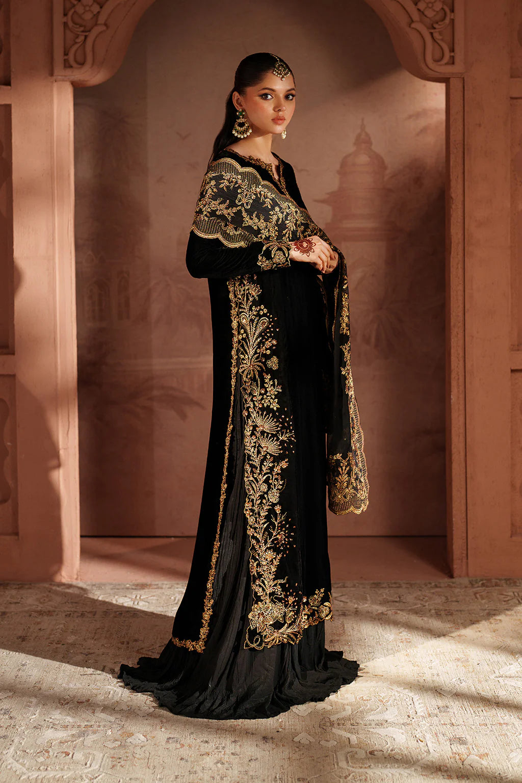 IV-62 Readymade Iznik Embroidered Velvet Edition 2025 - Memsaab Online