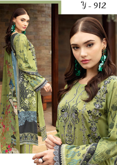 Y-912-R - Readymade - Riwayat by Ramsha Luxury Lawn Vol 09 - Memsaab Online