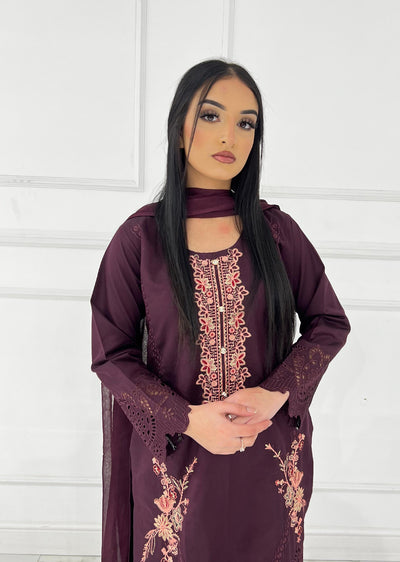 HK291 - Purple - Readymade HK Outfit - Memsaab Online