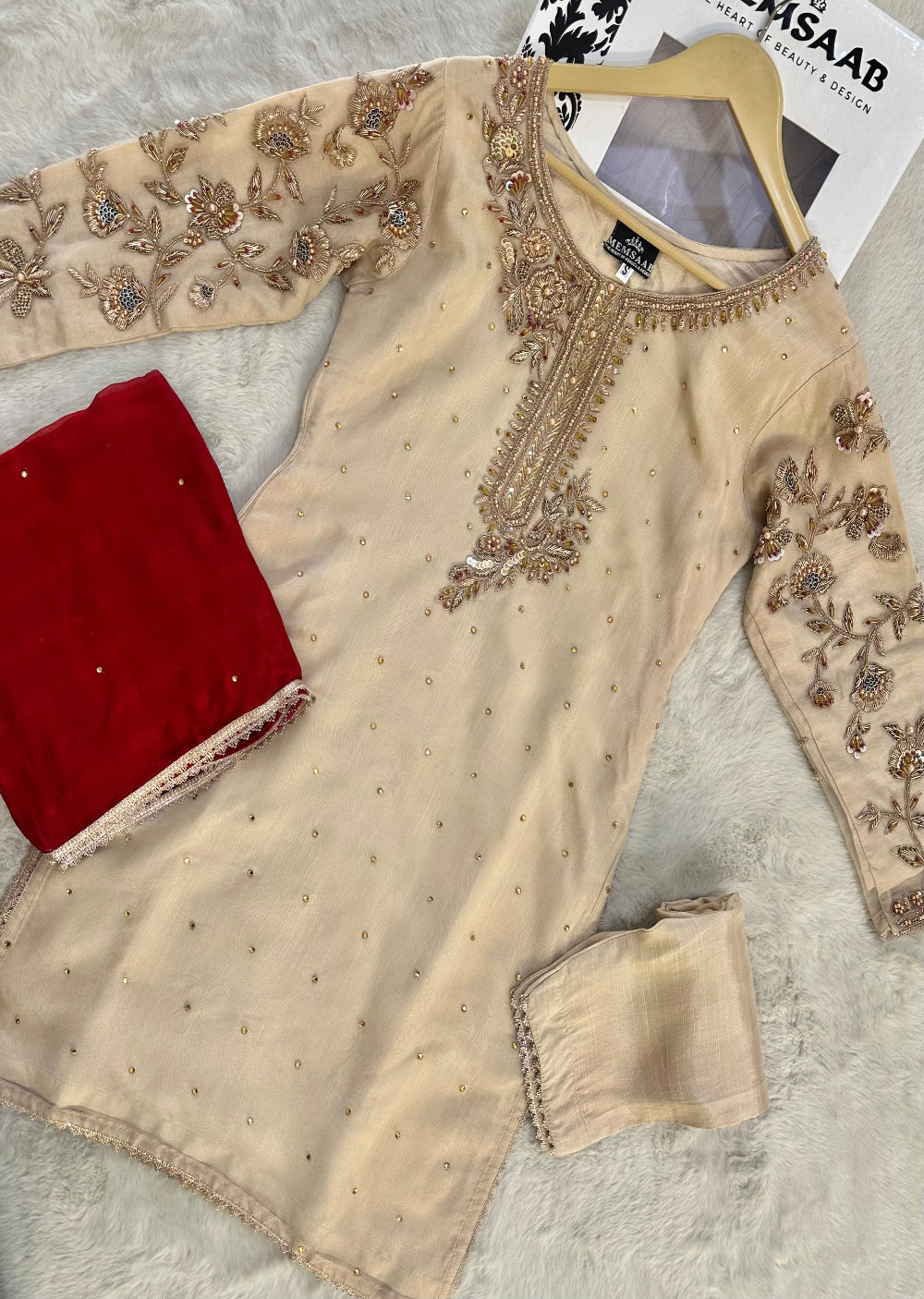 SRB115 - Readymade - Sehrish B Designer Suit - Memsaab Online
