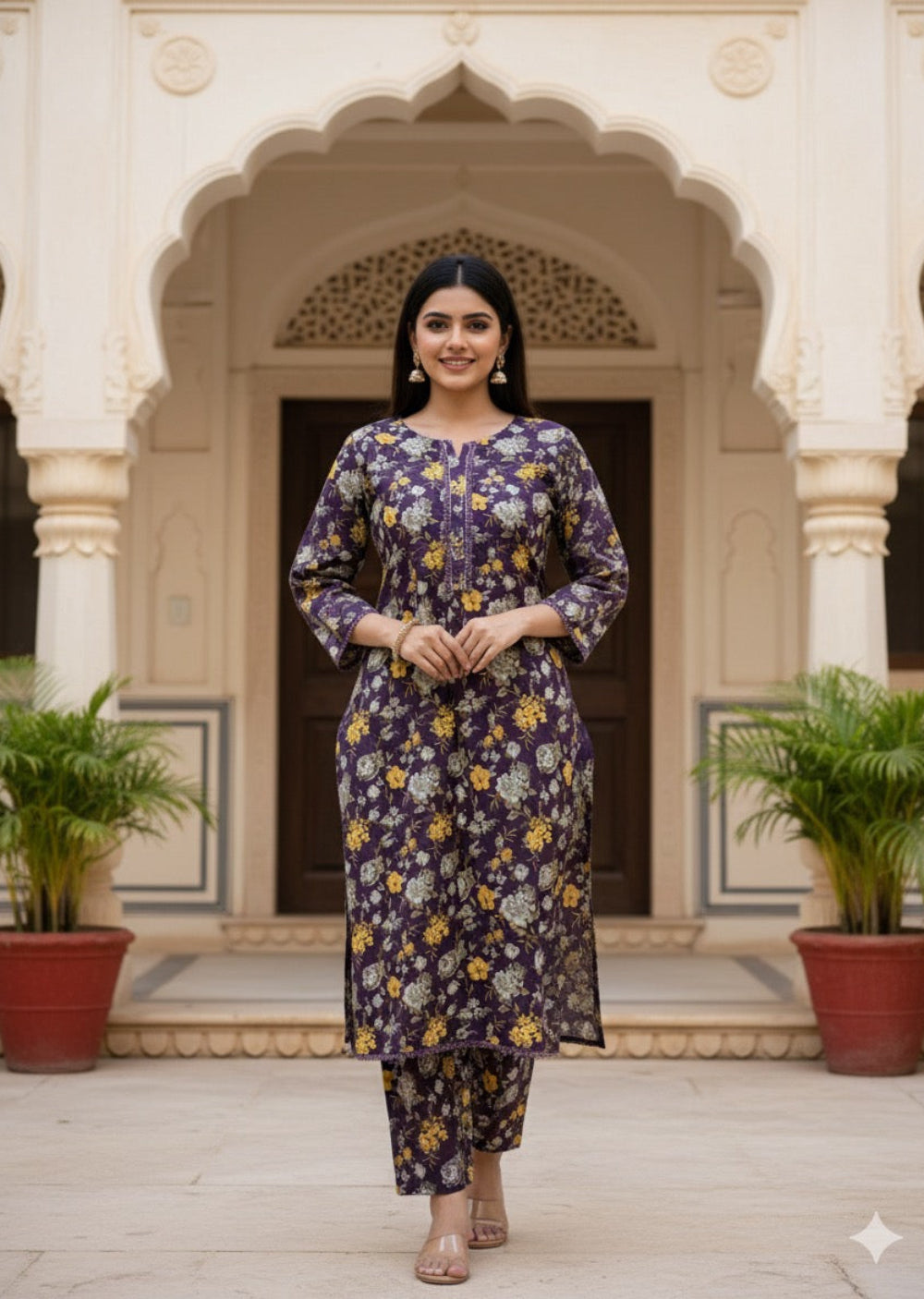 SLMN-19 Readymade Khaddar Co-ord - Memsaab Online