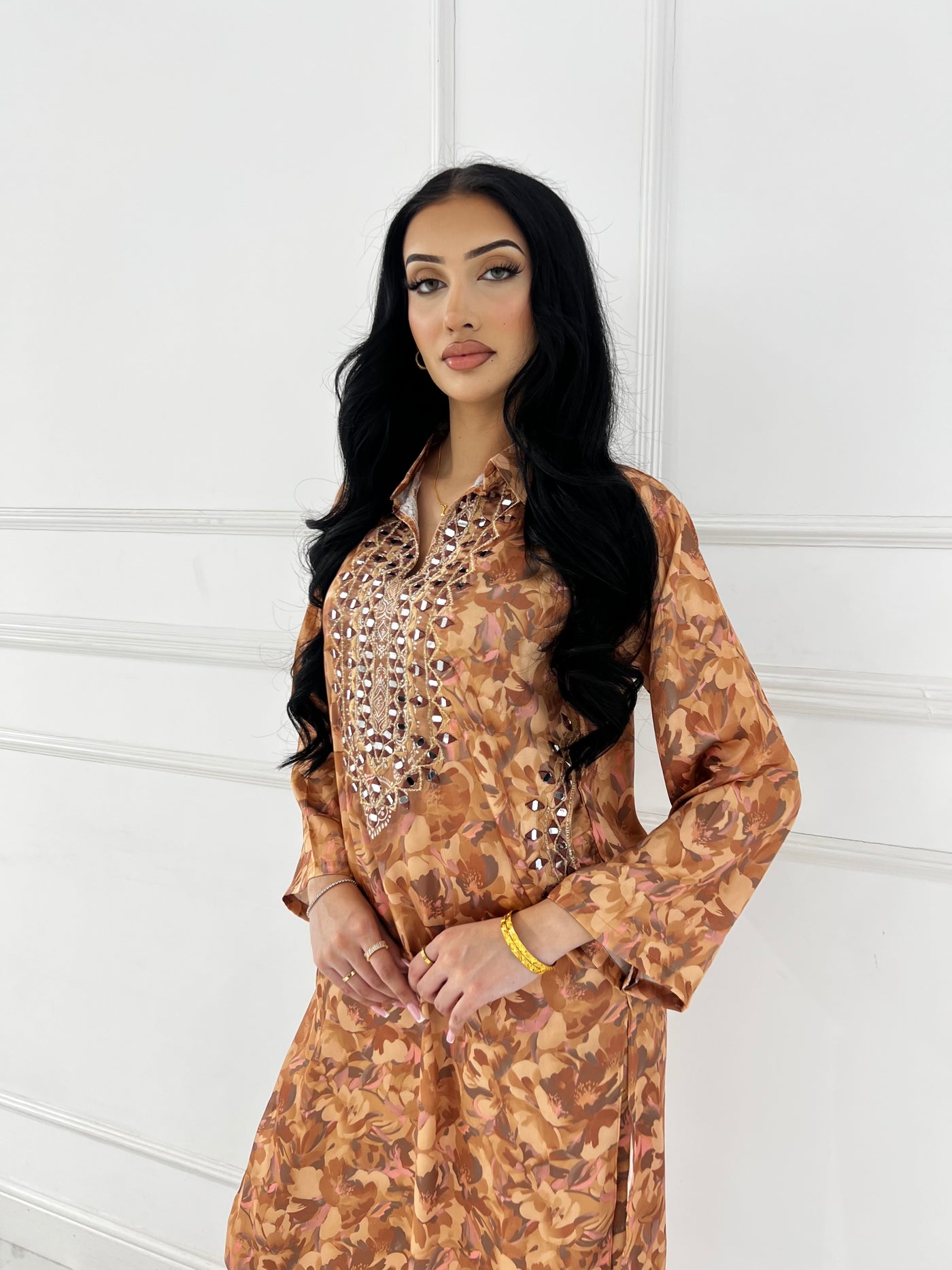 SMR3104- Readymade Silk 2 Piece Suit - Memsaab Online