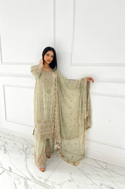 Shaz1801 - Readymade - Chiffon - Mummy n Me Outfit - Memsaab Online