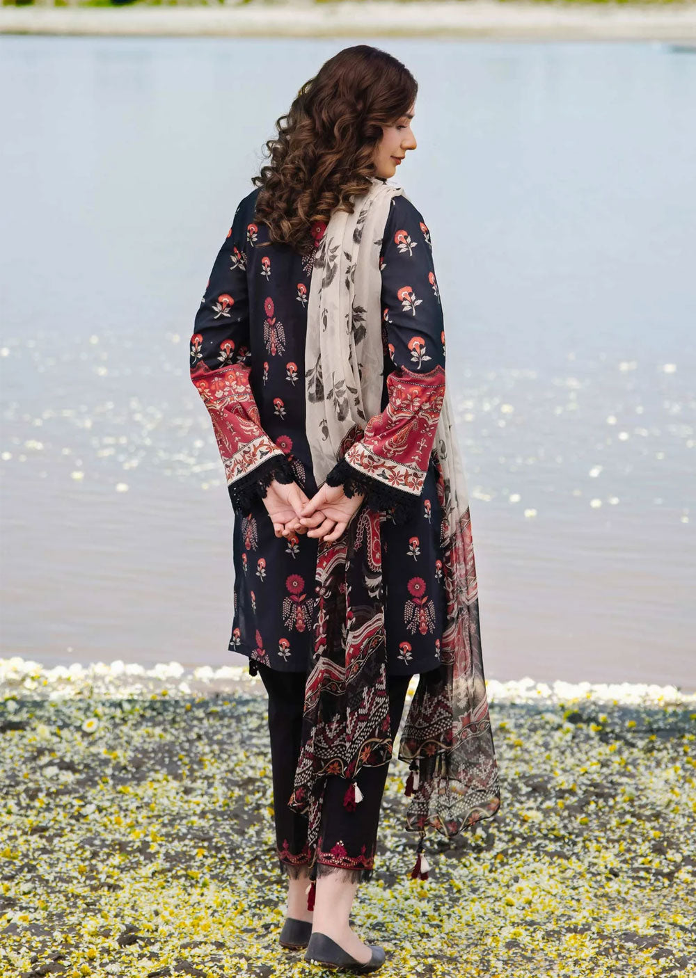 MBCS-412-A - Readymade - Maria B M.Basics Lawn Collection 2024 - Memsaab Online