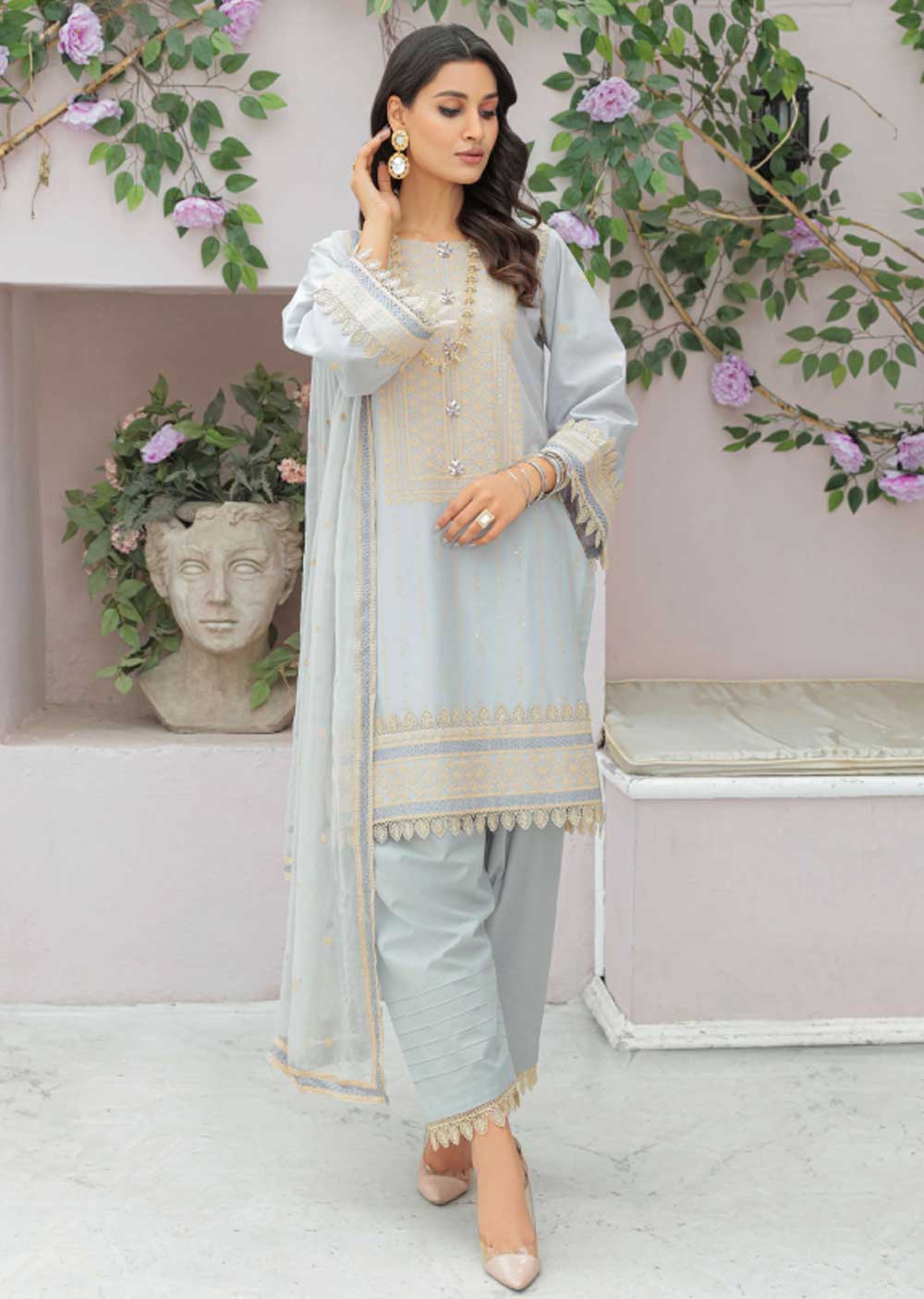 ZT-12 - Unstitched - Tishnagi Collection by Zarizaa 2023 - Memsaab Online